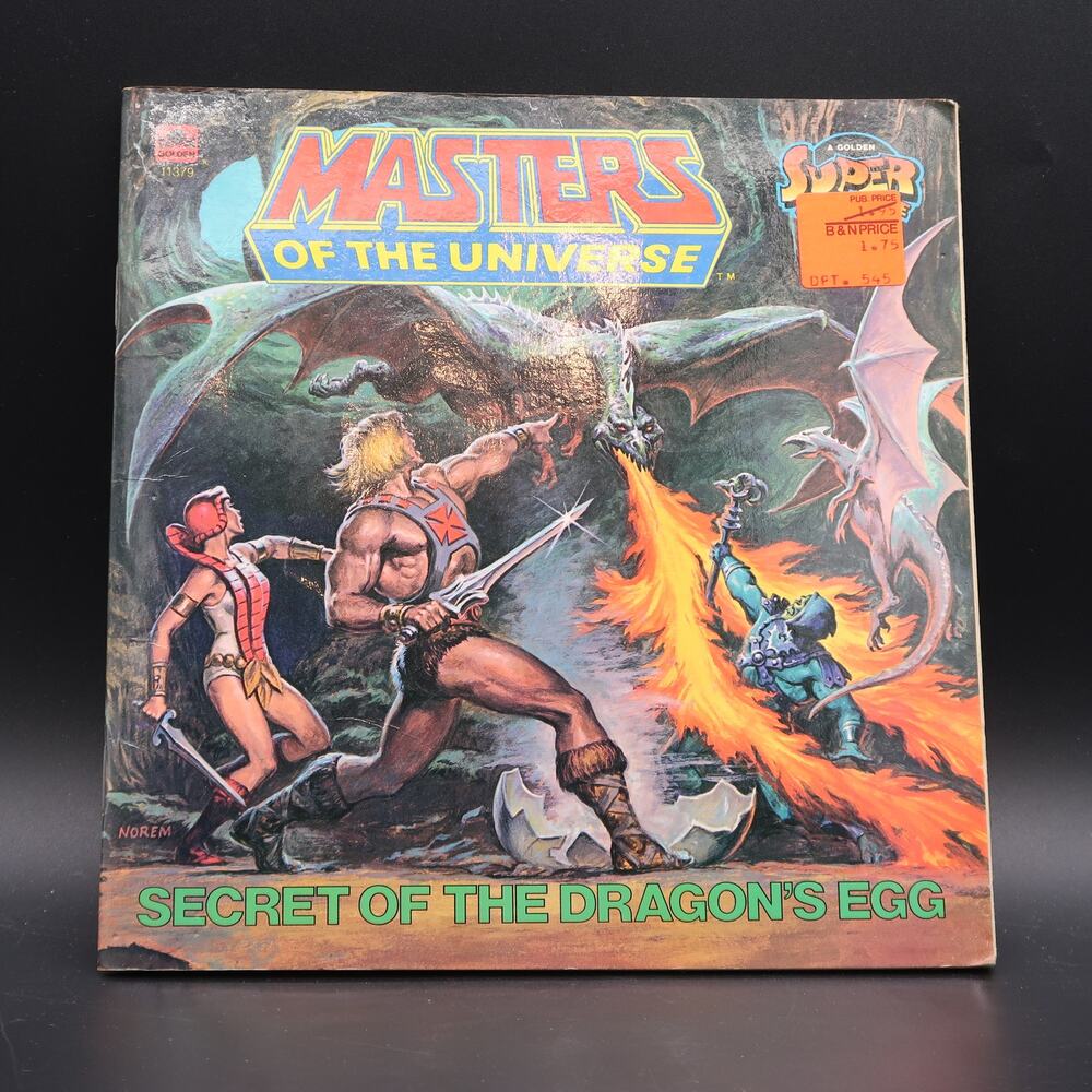 Golden Book Masters of the Universe Secret of the Dragons Egg 1985 MOTU He-Man